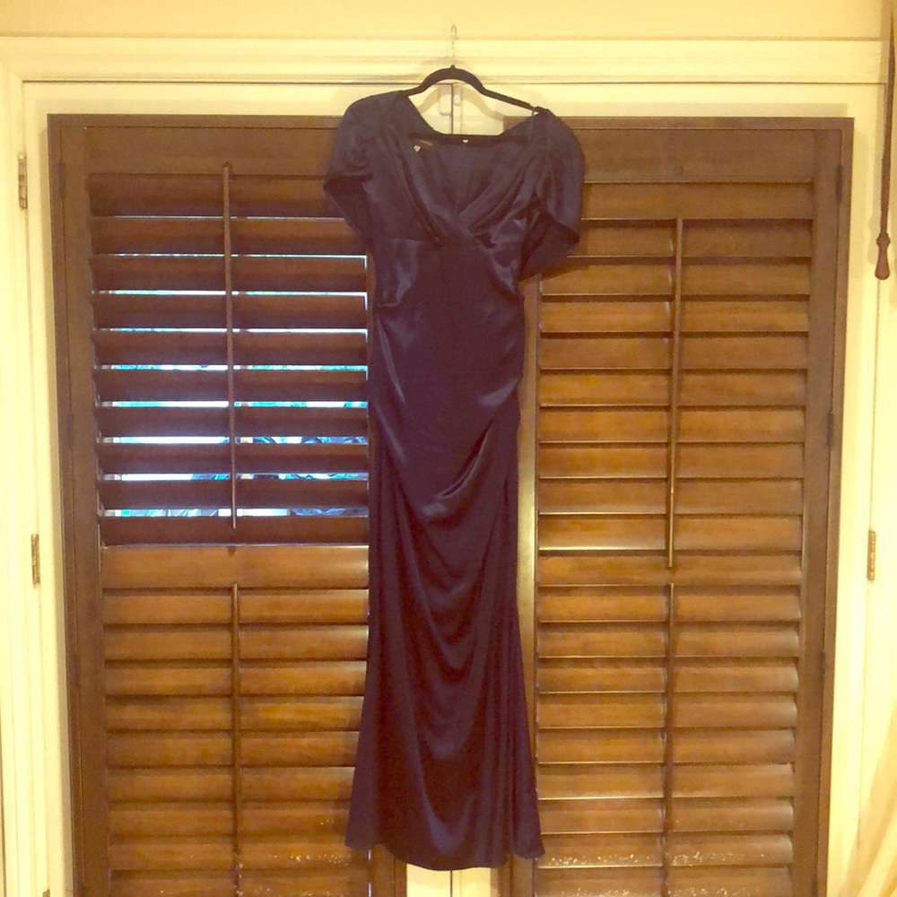 Talbot Runhof Blue Designer Gown Size 12